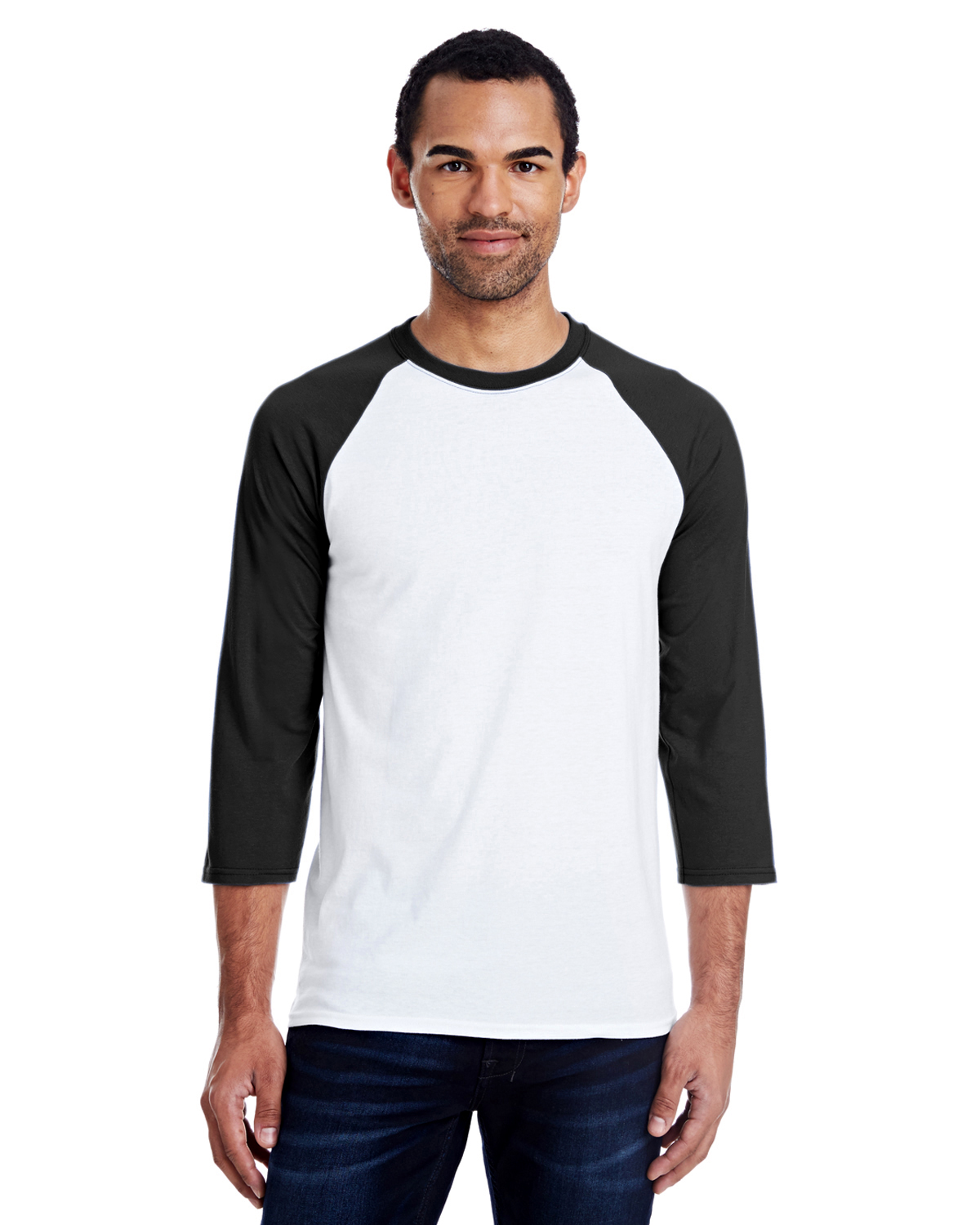 Men''s 4.5 oz., 60/40 Ringspun Cotton/Polyester X-Temp Baseball T-Shirt