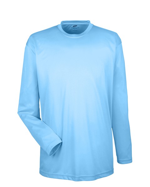UltraClub Men’s Cool & Dry Long-Sleeve Performance T-Shirt – 8422, Sizes XS-4XL