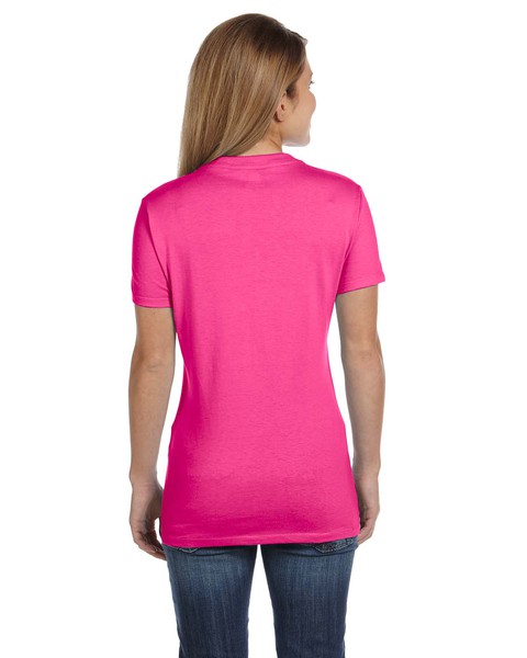 Ladies' 4.5 oz., 100% Ringspun Cotton nano-T V-Neck T-Shirt